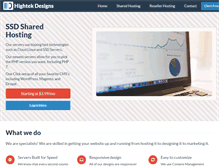 Tablet Screenshot of hightek-designs.com